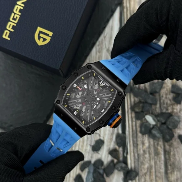 Мужские часы Pagani Design PD-1738 Black-Blue фото 6